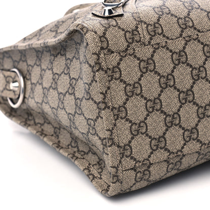 Balenciaga X GUCCI GG Supreme Monogram Neo Classic Silver Hardware City Beige Ebony 10 of 11