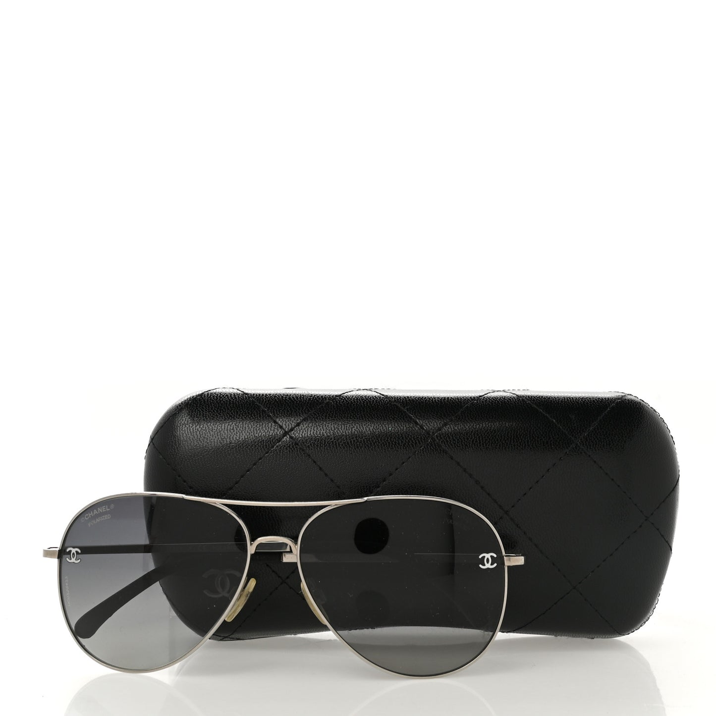 Metal Polarized Aviator CC Sunglasses 4189-T-Q Gold