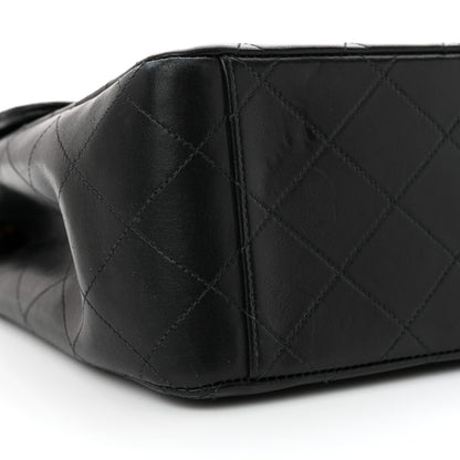 Chanel Lambskin Quilted XL Jumbo Single Flap Black 10 of 13
