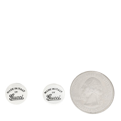 Gucci Sterling Silver Round Stud Earrings 2 of 5