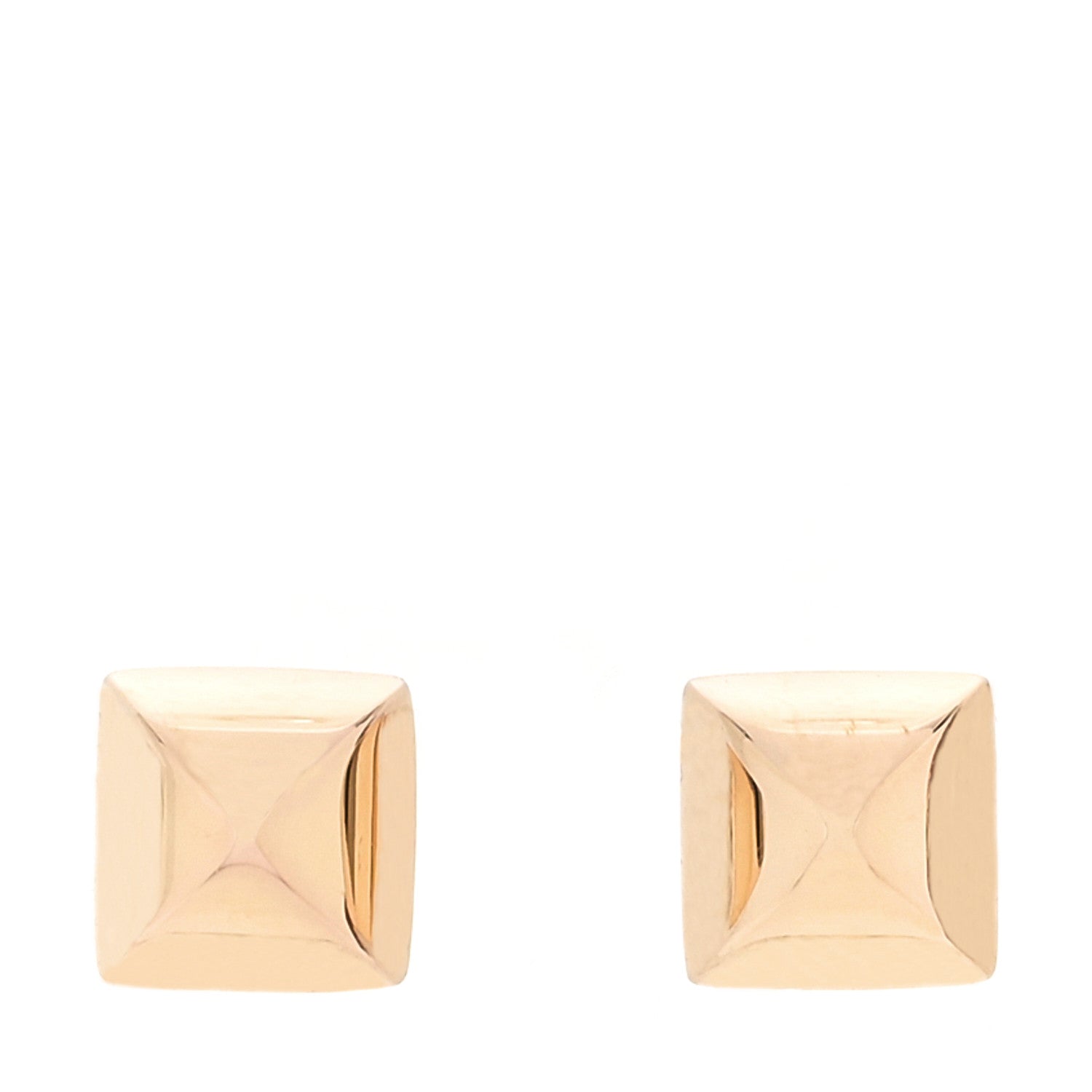 Hermes 18K Rose Gold Clou d'H Stud Earrings 1 of 5