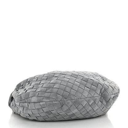 Bottega Veneta Suede Calfskin Intrecciato Teen Jodie Hobo Thunder 4 of 11