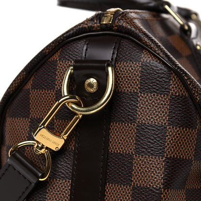 Louis Vuitton Damier Ebene Speedy Bandouliere 25 13 of 18