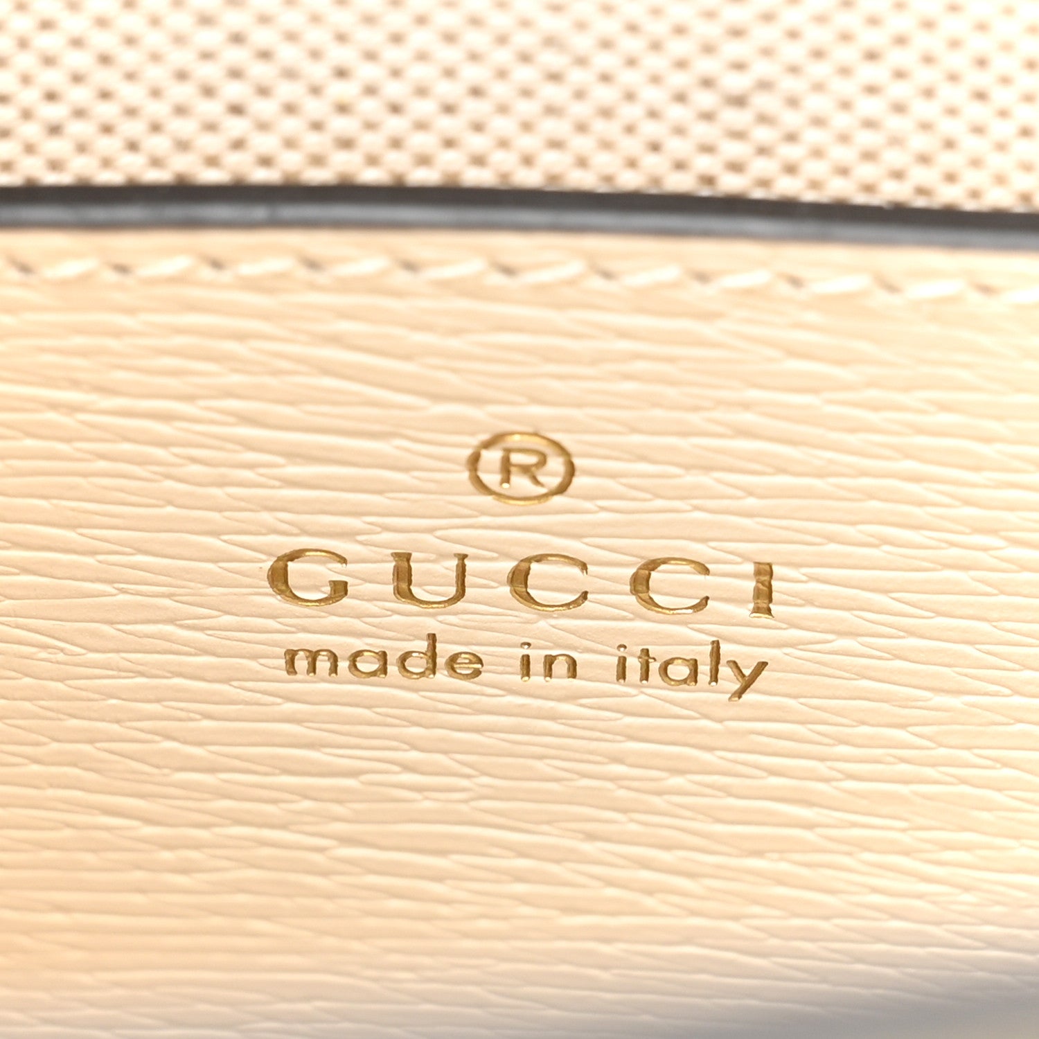 Gucci X PIKARAR Textured Dollar Calfskin Animal Print Mini Vertical Tote Bag Beige Mystic White Multicolor 6 of 9