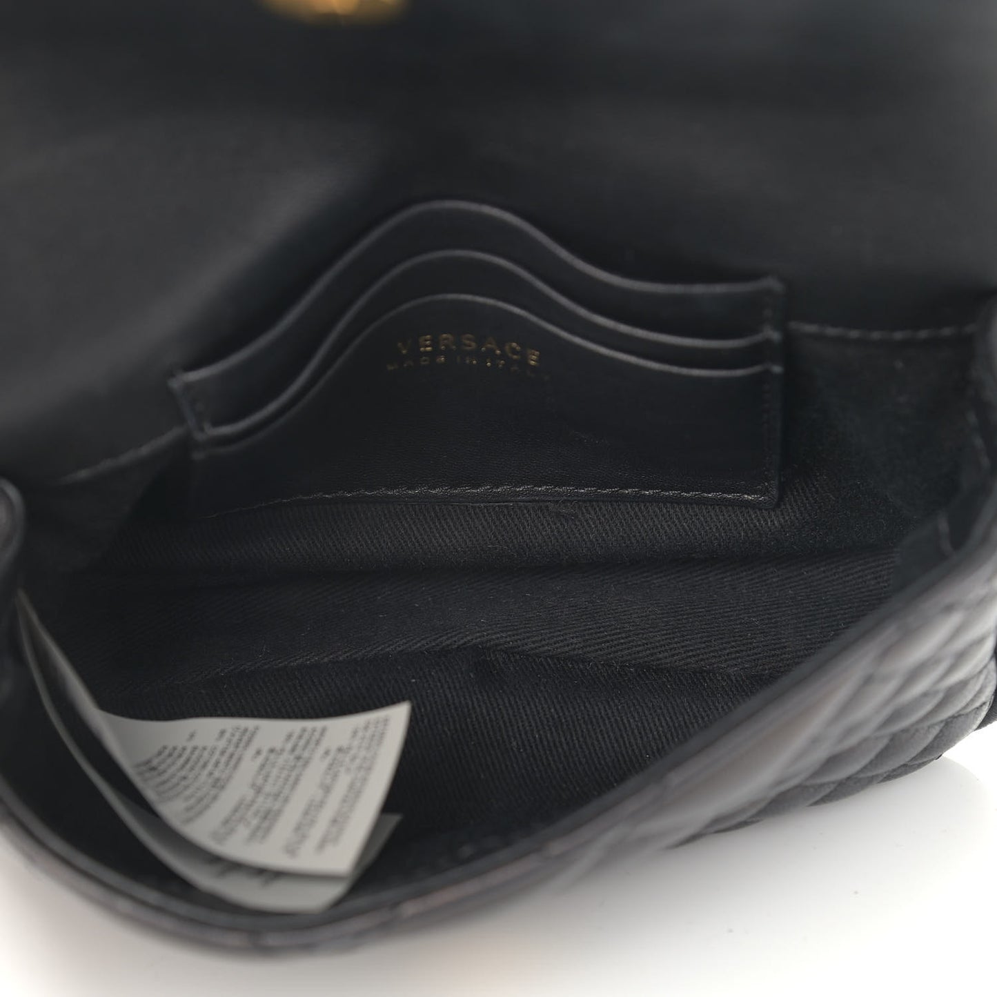 Nappa Barocco Quilted Icon Belt Bag Black