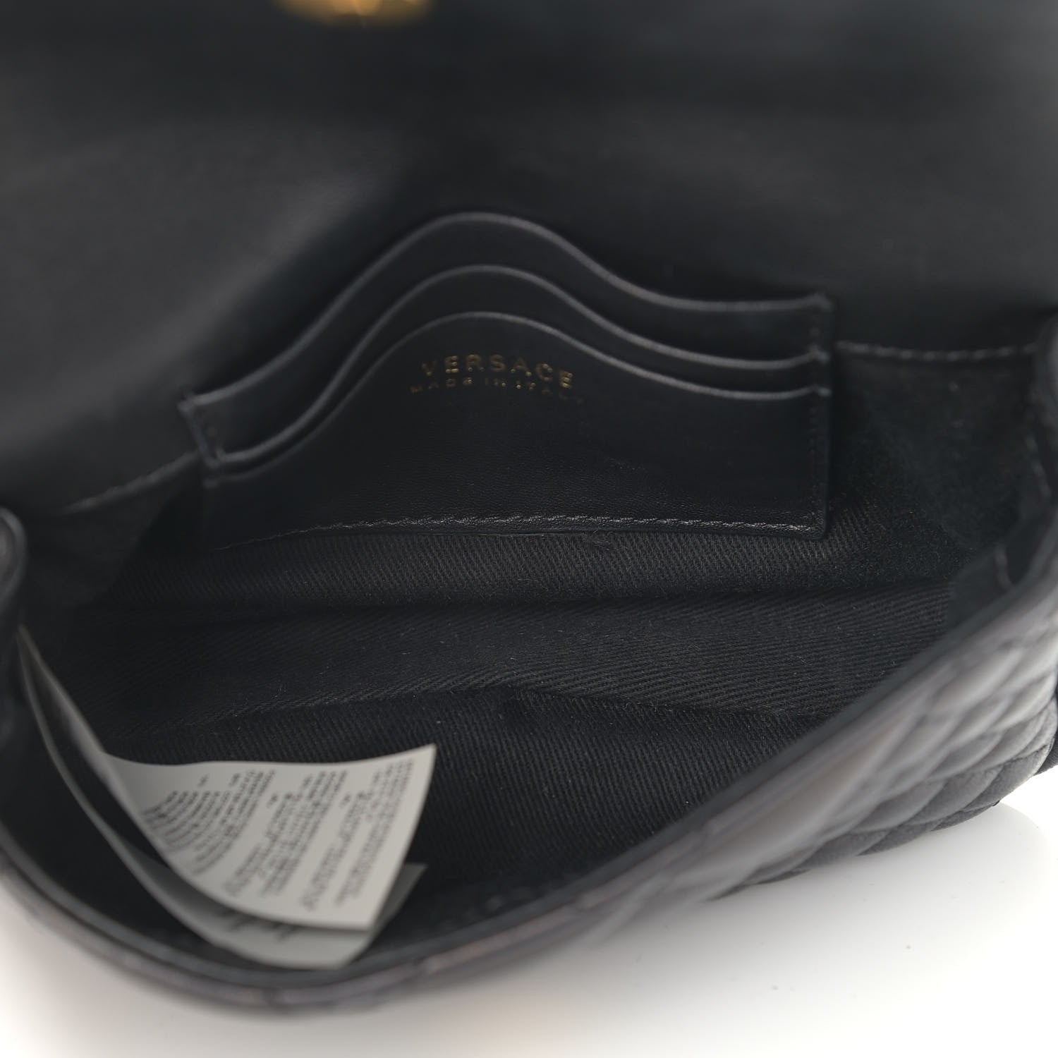 Versace Nappa Barocco Quilted Icon Belt Bag Black 5 of 10