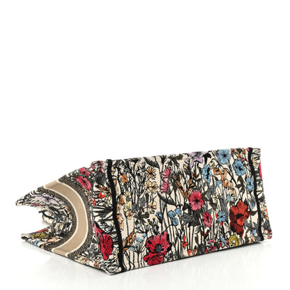 Christian Dior Canvas Embroidered Medium Mille Fleurs Book Tote Multicolor 4 of 15