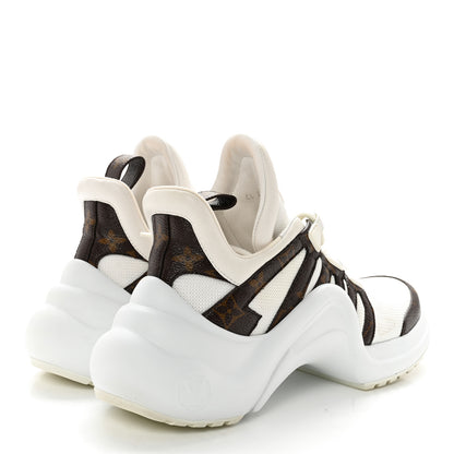 Louis Vuitton Patent Monogram LV Archlight Sneakers 38.5 White 4 of 11