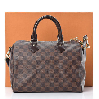 Louis Vuitton Damier Ebene Speedy Bandouliere 25 14 of 14