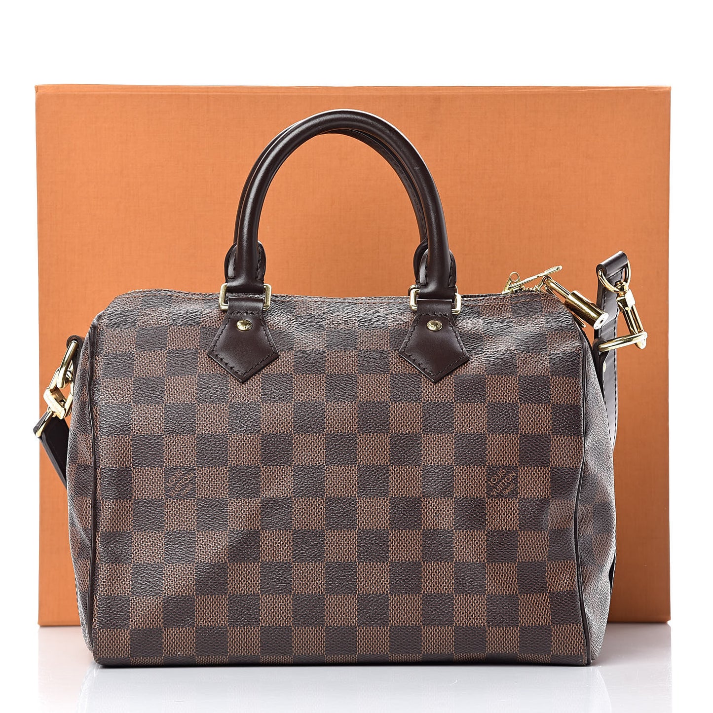 Damier Ebene Speedy Bandouliere 25