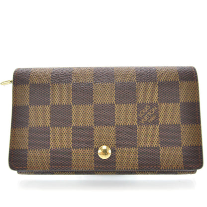 Louis Vuitton Damier Ebene Porte-Monnaie Tresor Wallet 1 of 7
