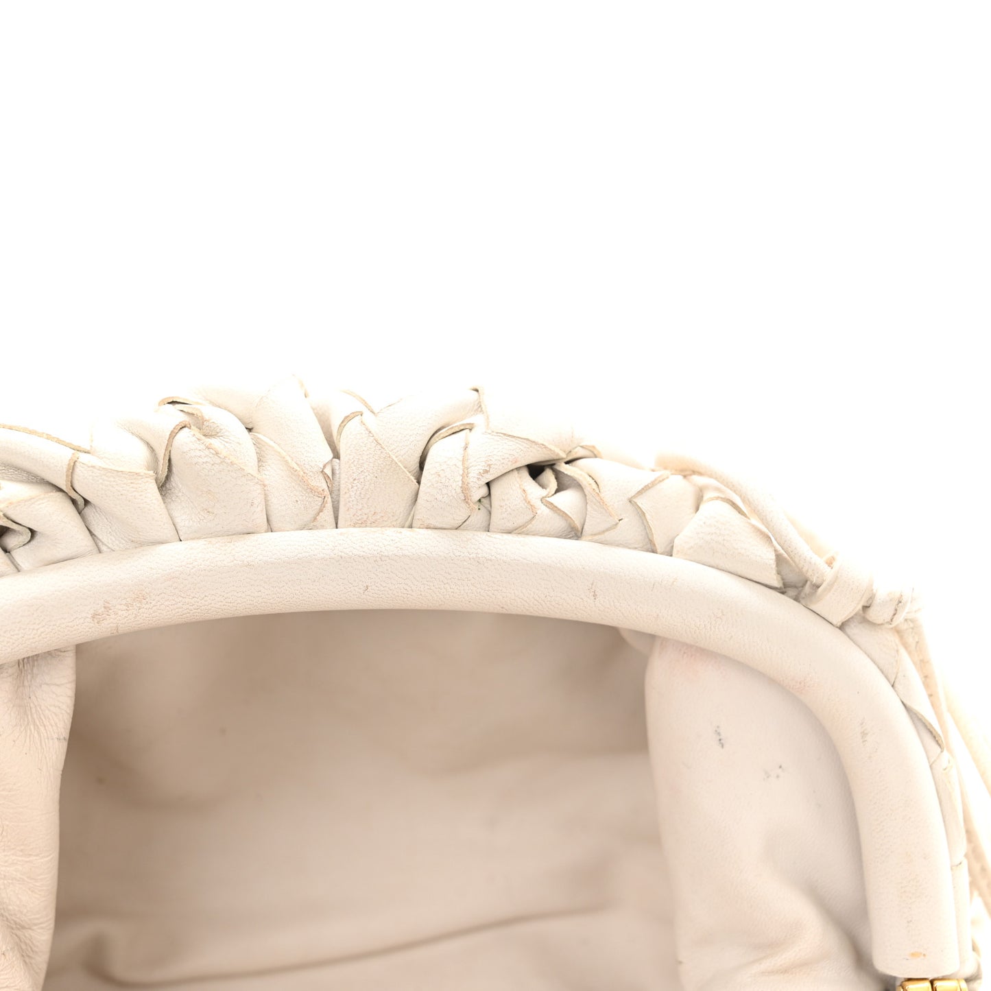 Nappa Intrecciato The Mini Pouch Chalk
