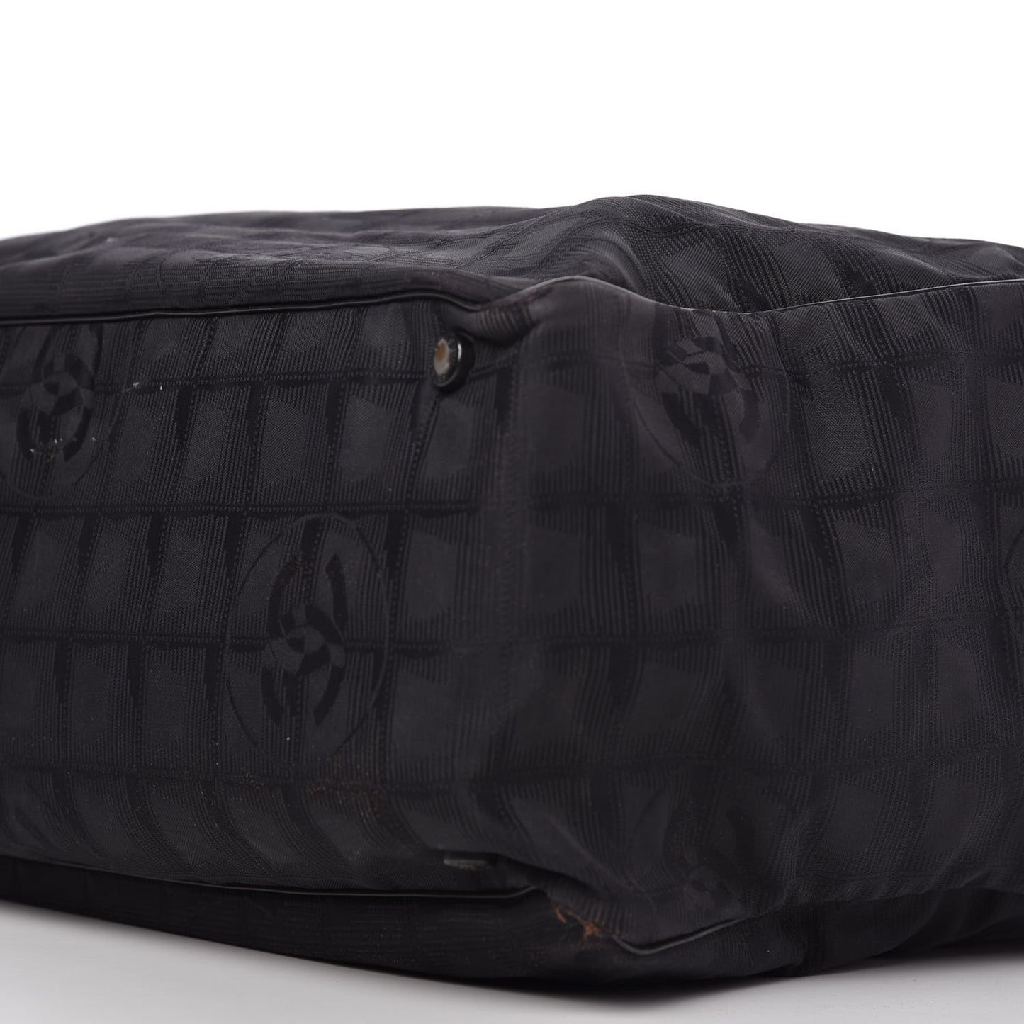 Nylon Medium Travel Tote Black