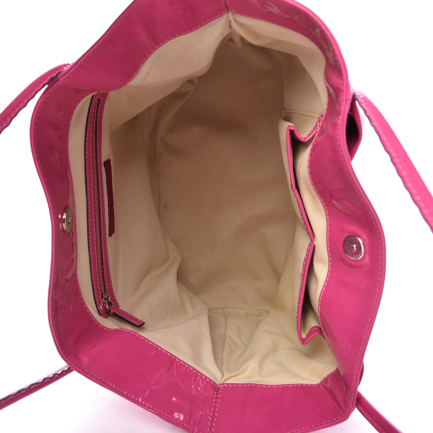 Patent Lacca Bow Tote Pop Fuxia