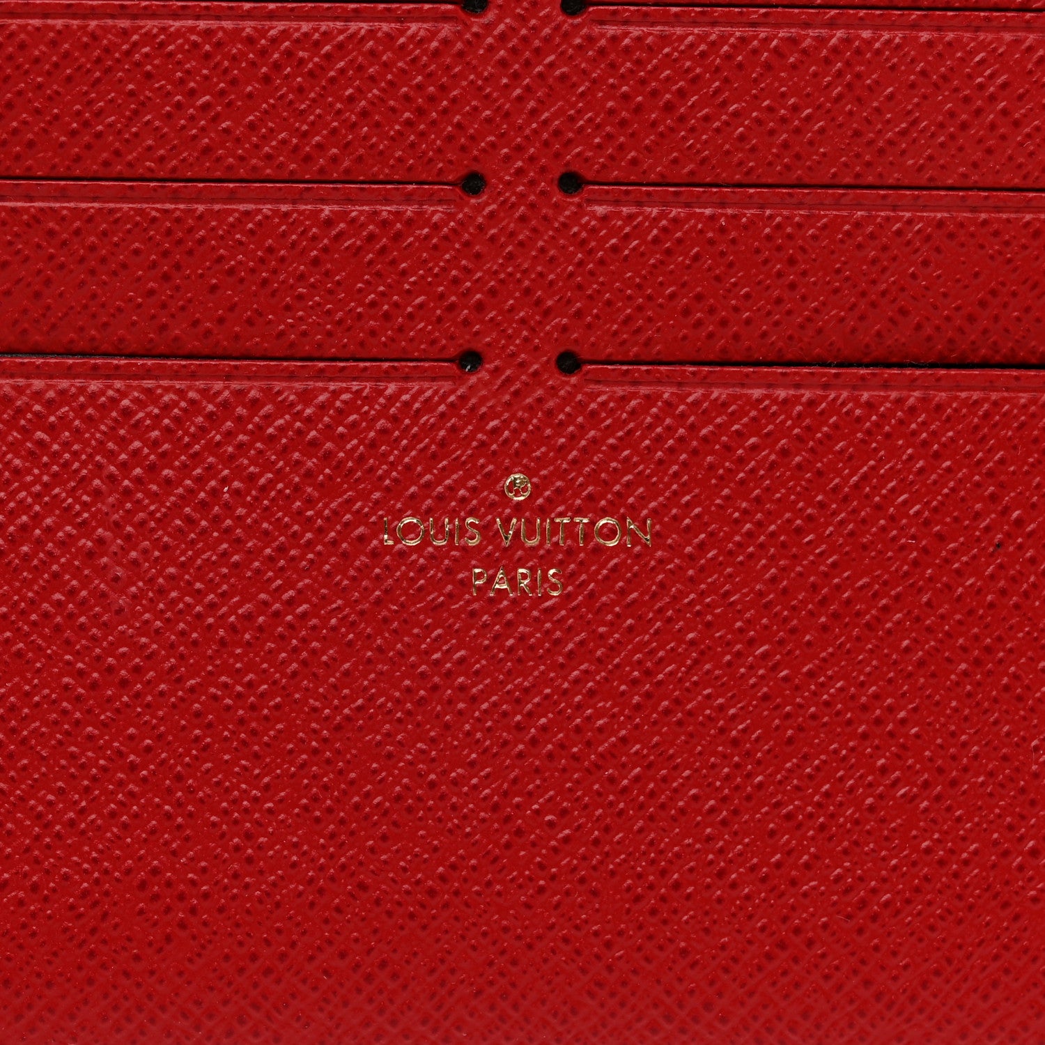 Louis Vuitton Calfskin Felicie Card Holder Insert Cherry 6 of 6