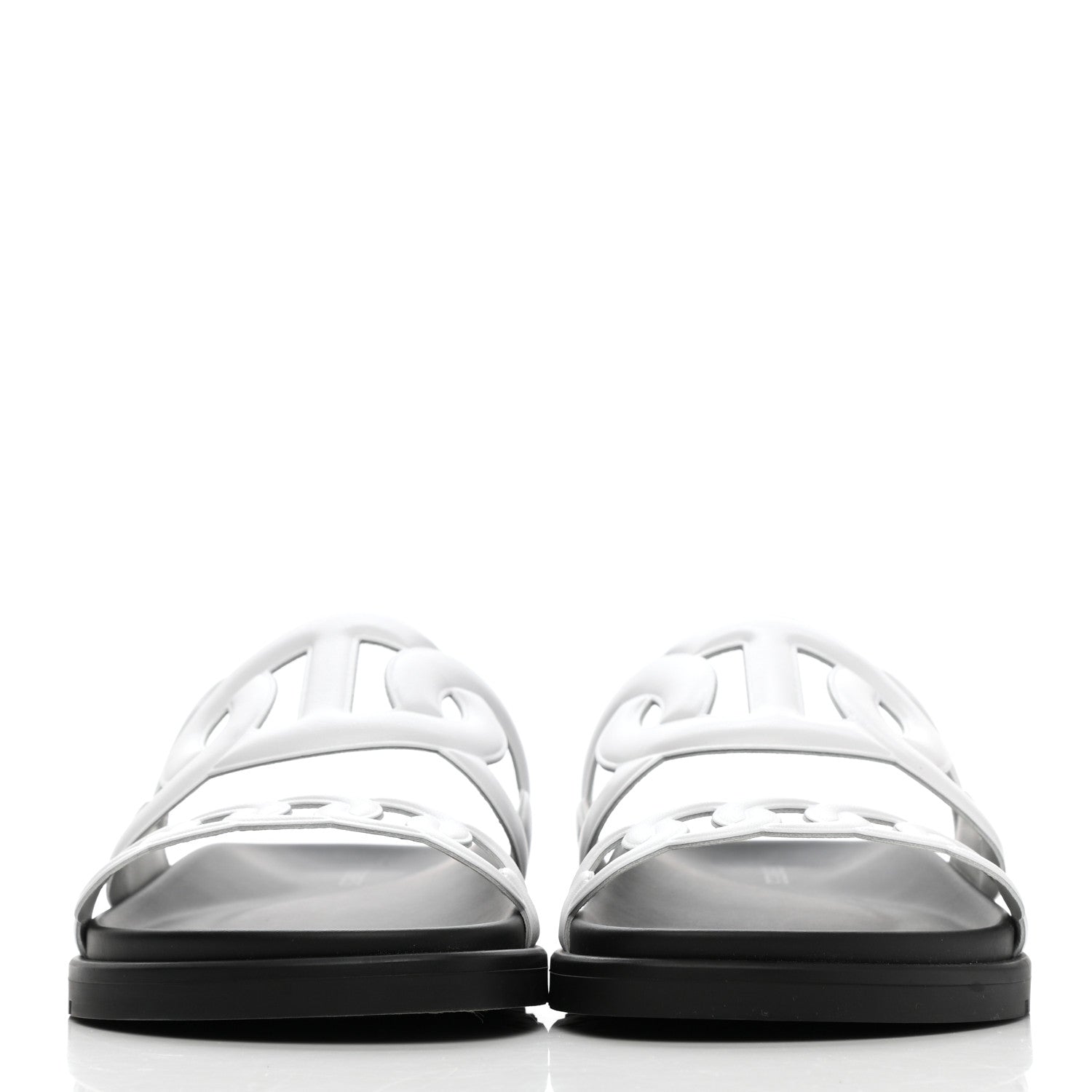 Hermes Nappa Womens Extra Sandals 35 White 2 of 9