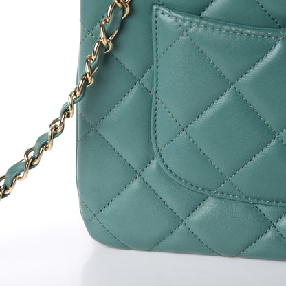 Chanel Lambskin Quilted Small Trendy CC Flap Dual Handle Bag Light Green 11 of 19