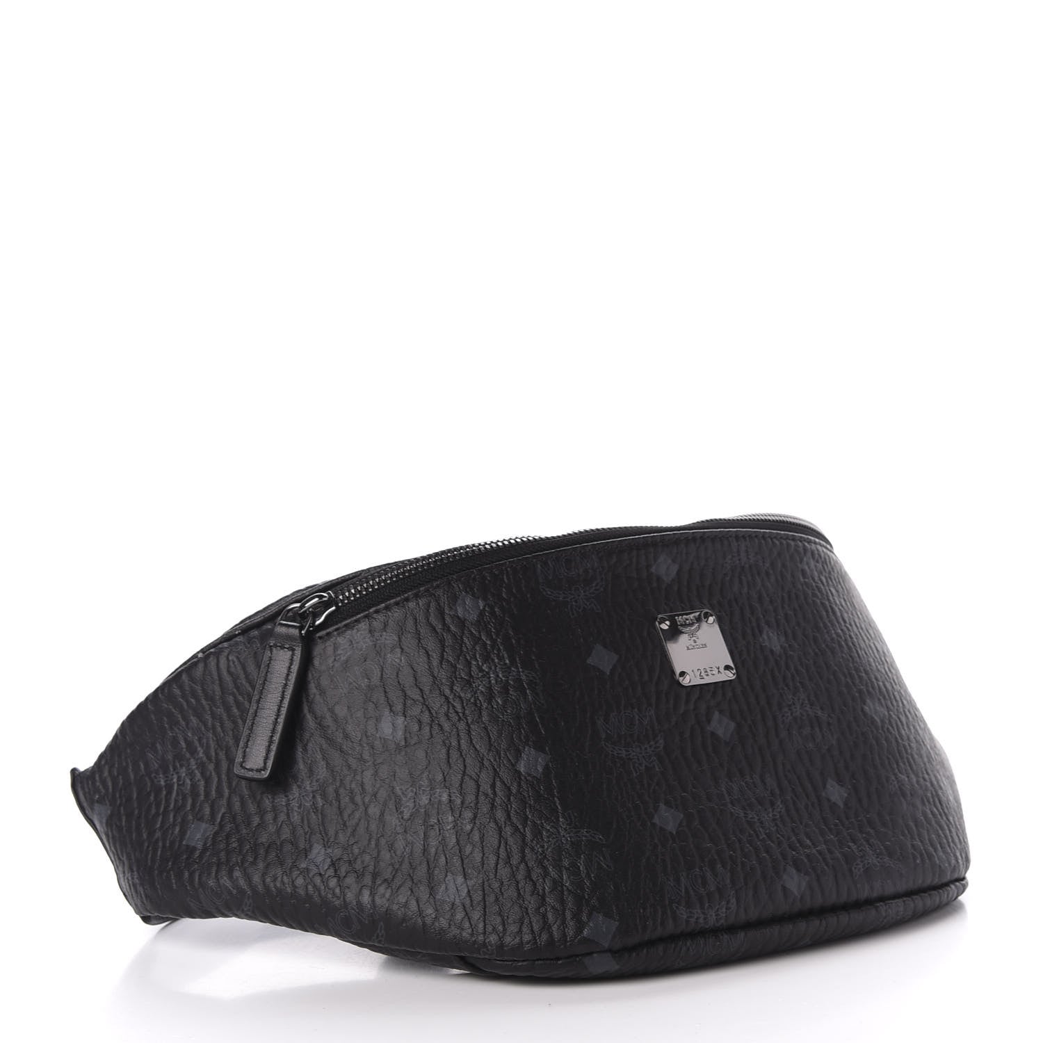 MCM Visetos Medium Stark Belt Bag Black 4 of 9