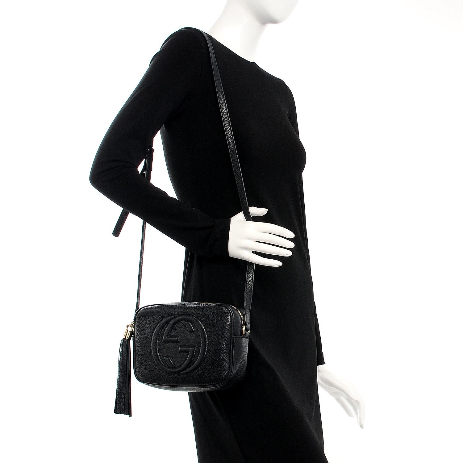 Gucci Pebbled Calfskin Small Soho Disco Bag Black 2 of 11
