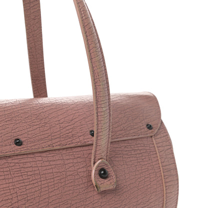 Gucci Calfskin Bamboo Bullet Satchel Carmine Rose 11 of 11