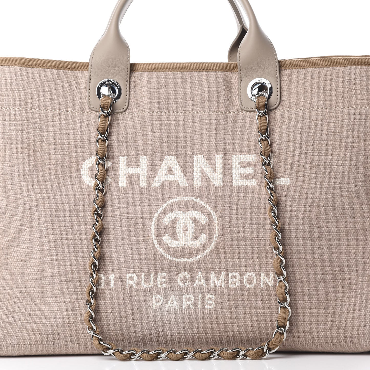 Canvas Medium Deauville Tote Ecru