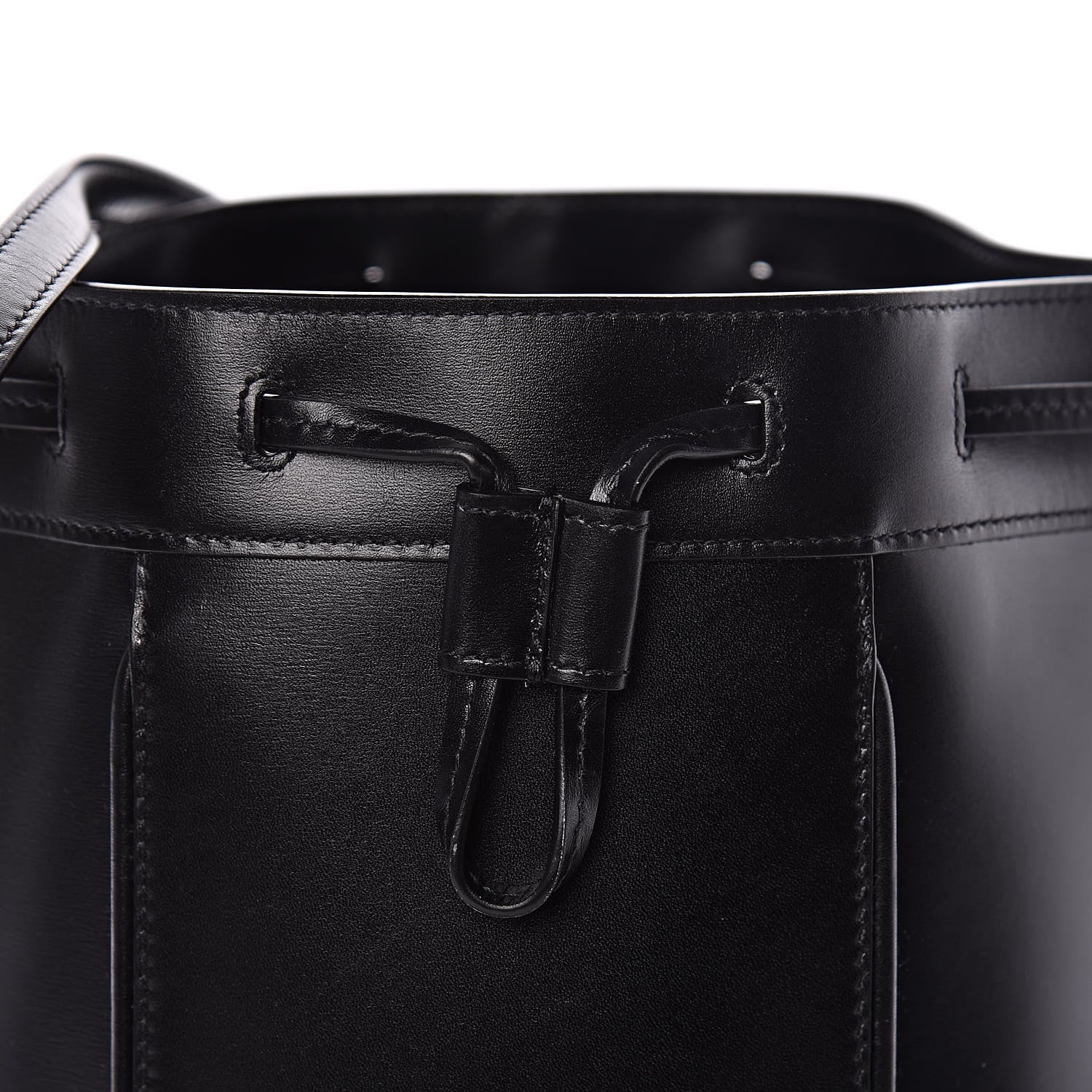 Saint Laurent Smooth Calfskin Medium Talitha Bucket Bag Black 6 of 10