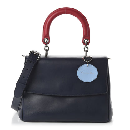 Christian Dior Smooth Calfskin Small Tri-Color Be Dior Flap Navy Blue 1 of 9