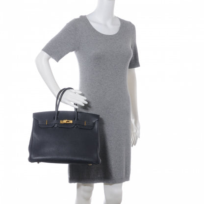 Hermes Taurillon Clemence Birkin 35 Black 2 of 10