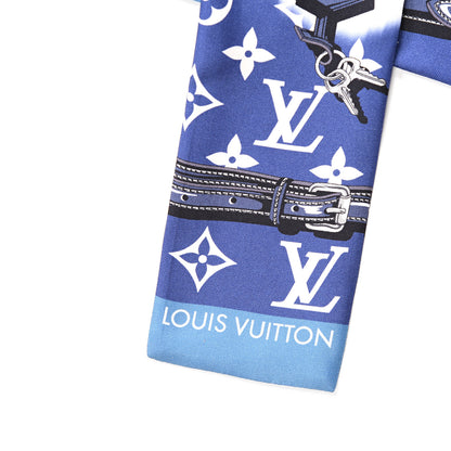 Louis Vuitton Silk Monogram Escale Confidential Bandeau Blue 2 of 3