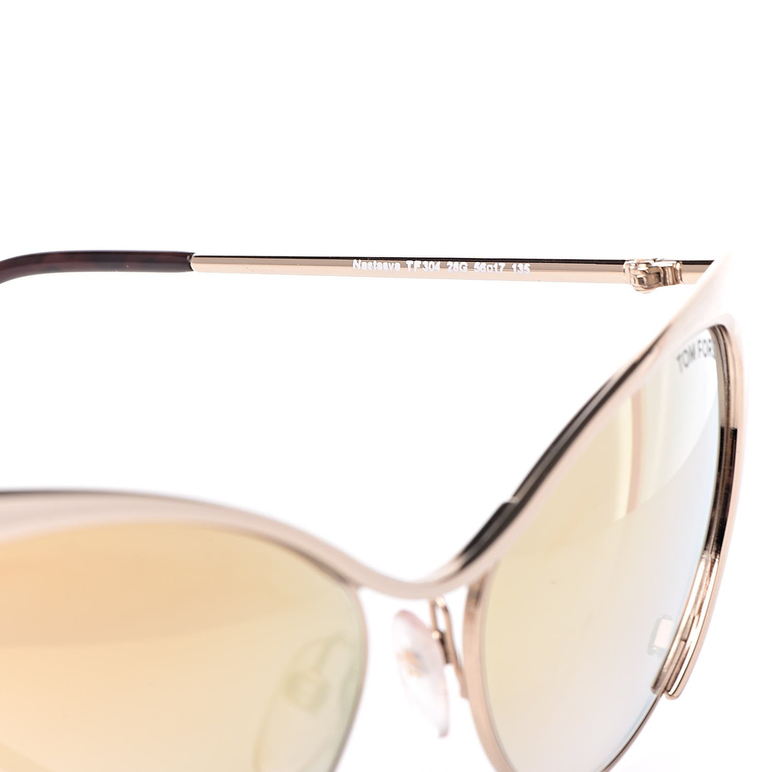 Tom Ford Nastasya Cat Eye Sunglasses TF304 Gold 6 of 6