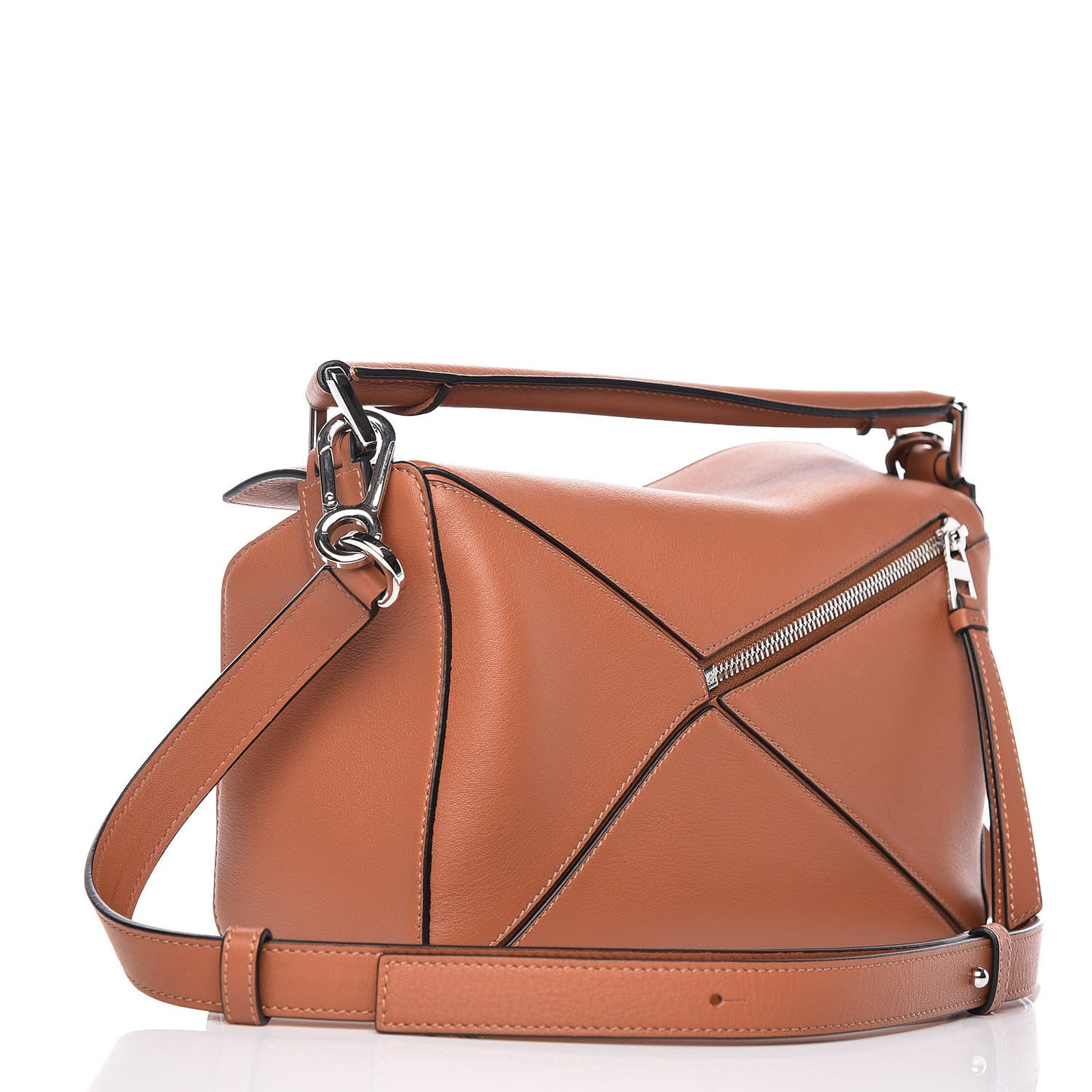 Calfskin Small Puzzle Bag Tan
