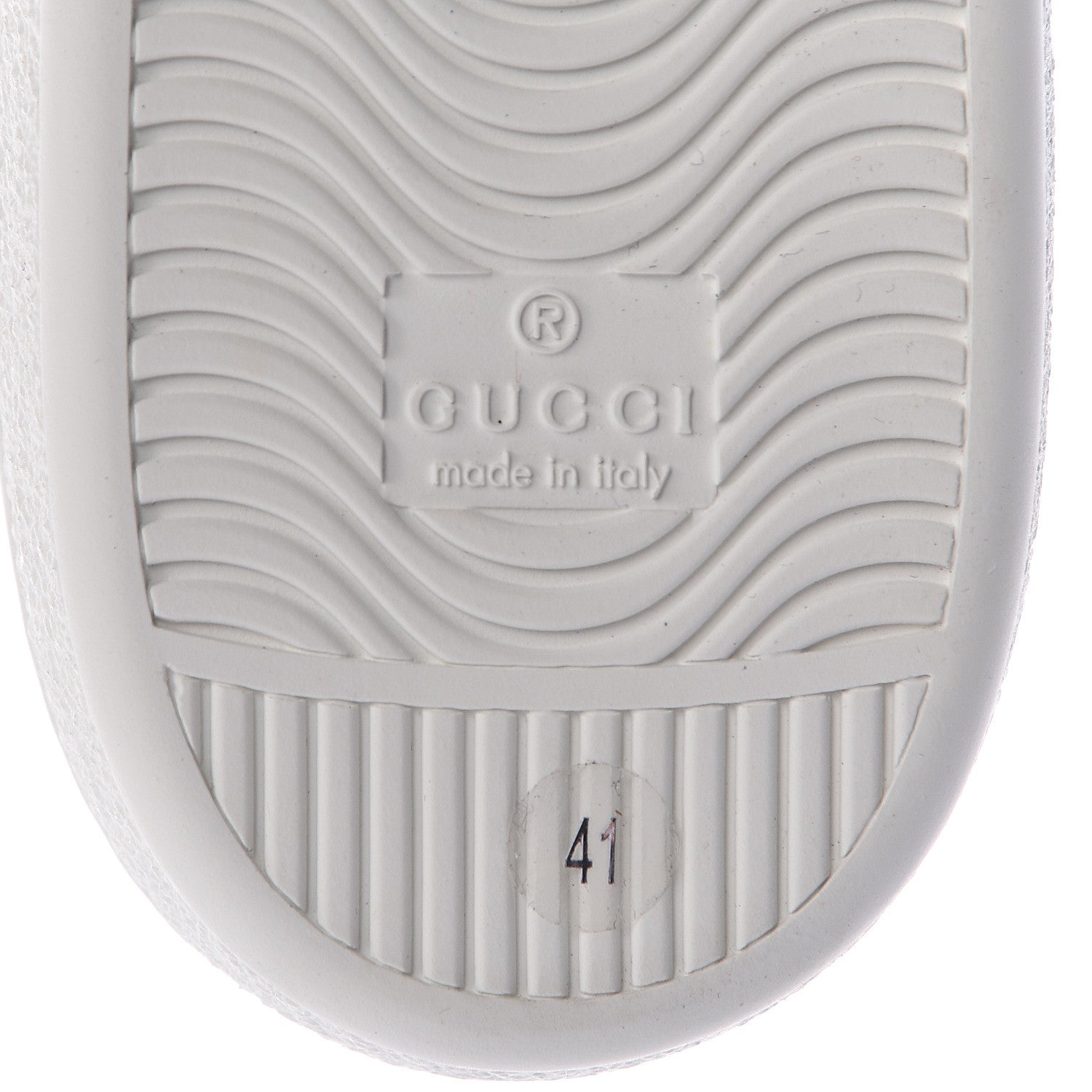 Gucci Calfskin Ayers Web Blind for Love Embroidered Womens Ace Sneakers 41 White 8 of 10