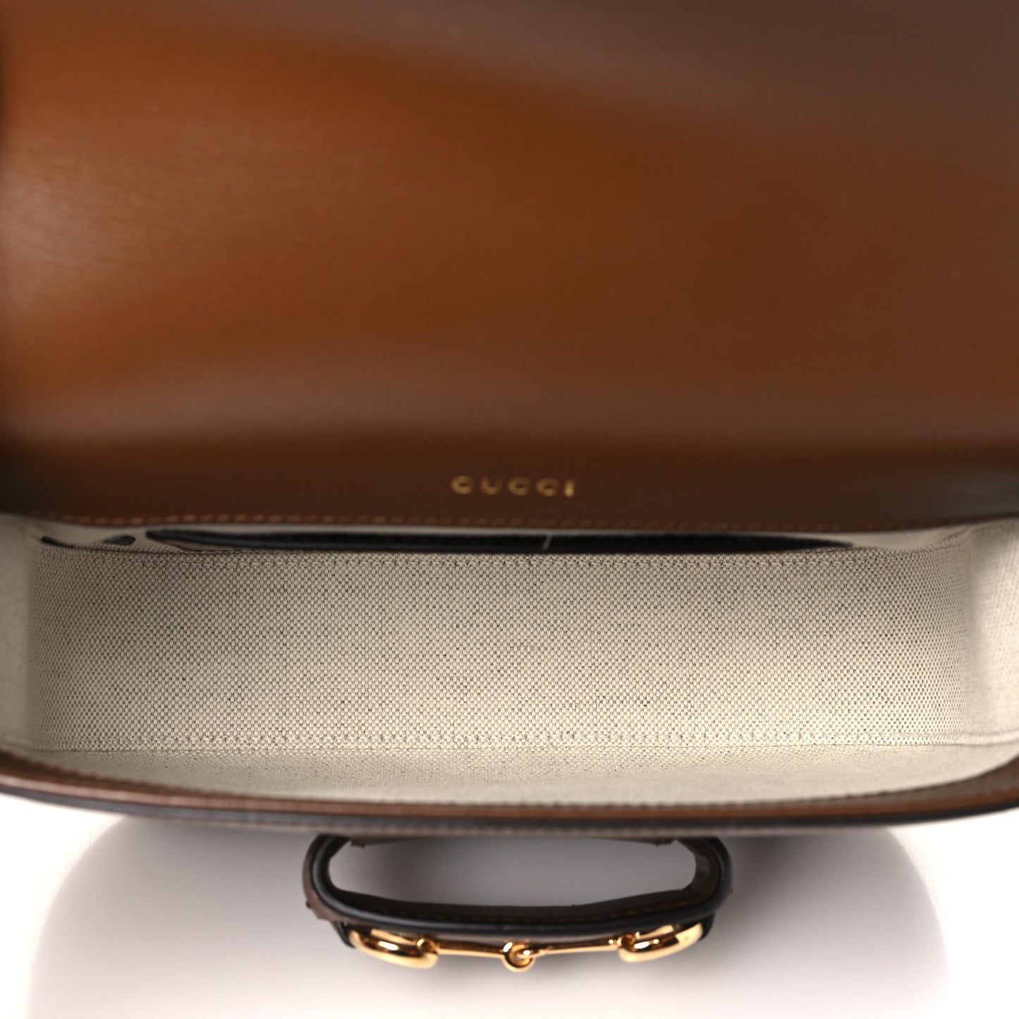 Azalea Calfskin Web Mini Horsebit 1955 Shoulder Bag Brown Sugar