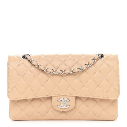 Chanel Caviar Quilted Medium Double Flap Beige 1 of 11