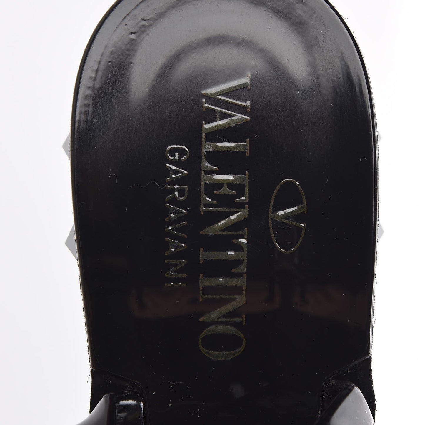 PVC Jelly Studded Ankle Wrap Low Heel Thong Sandals 36 Black