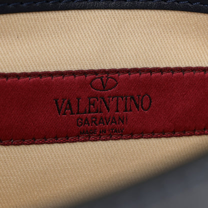 Valentino Garavani Vitello Medium Rockstud Flip Lock Crossbody Bag Pure Blue 6 of 11