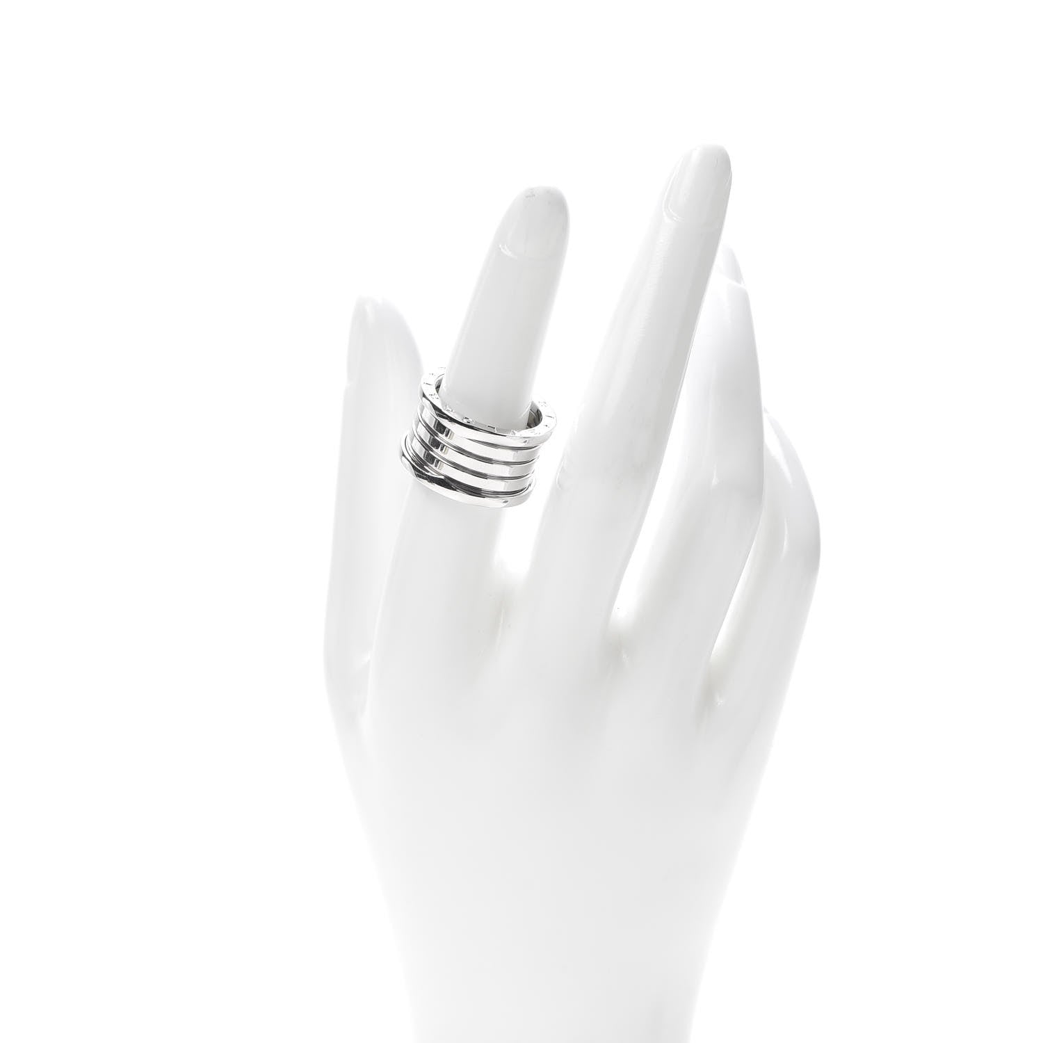 Bulgari 18K White Gold B.Zero1 Five-Band Ring 55 7.25 2 of 7