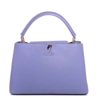 Louis Vuitton Taurillon Capucines MM Lilac 1 of 8