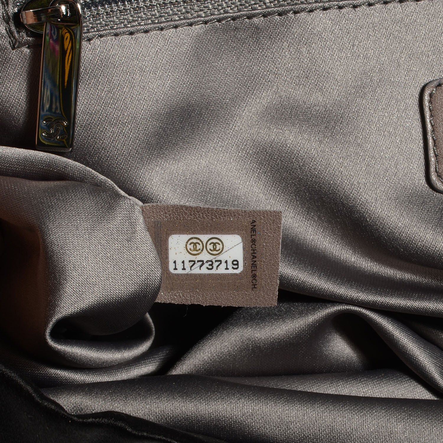 Chanel Satin Large Bow Bag Black 7 of 8
