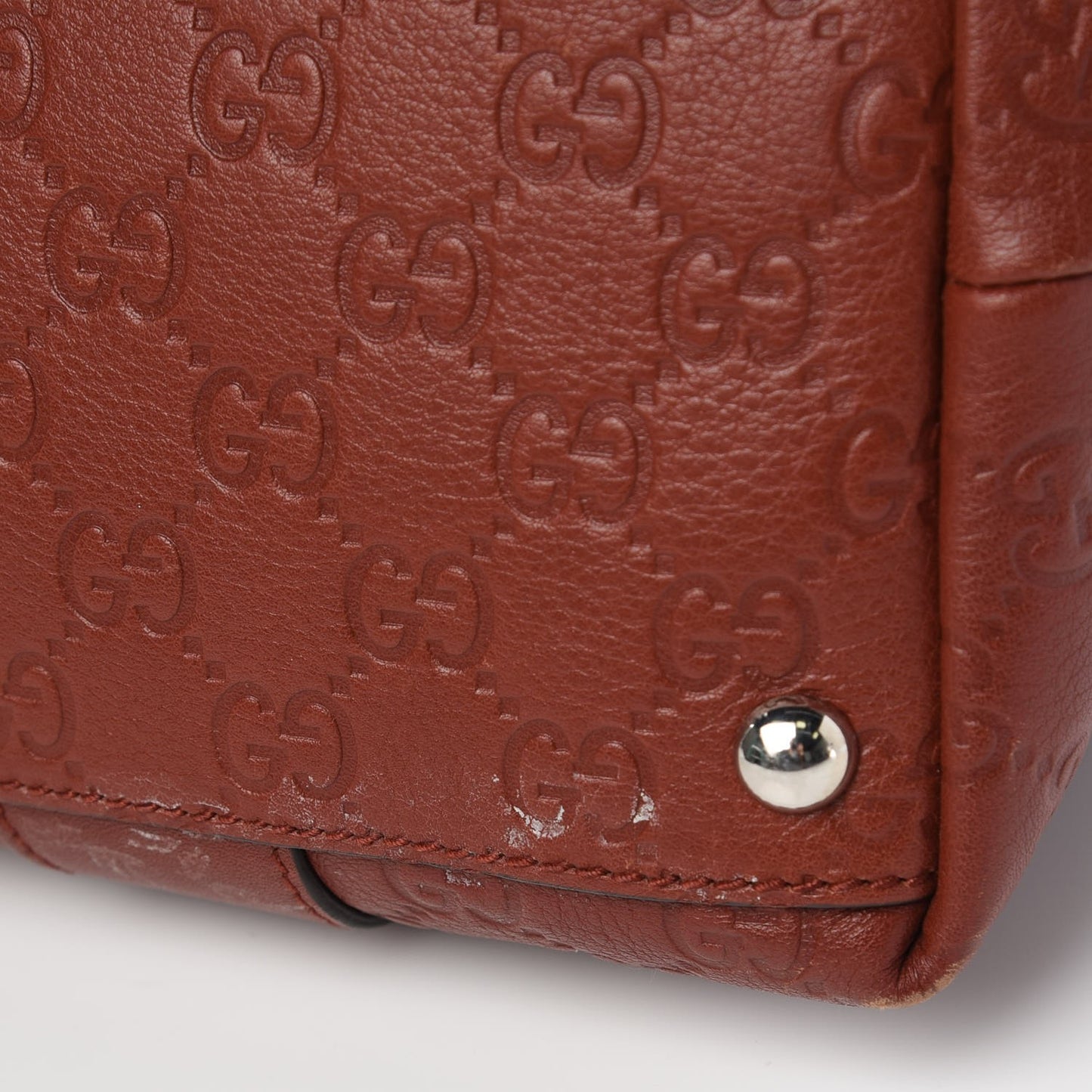 Guccissima Medium Bamboo Bar Tote Brown