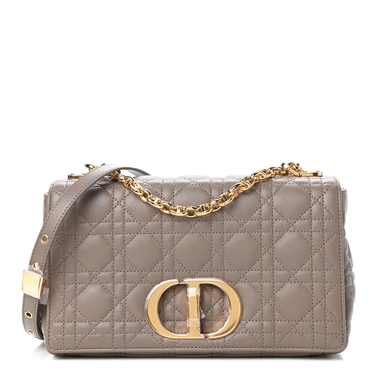 Lambskin Cannage Medium Caro Bag Warm Taupe