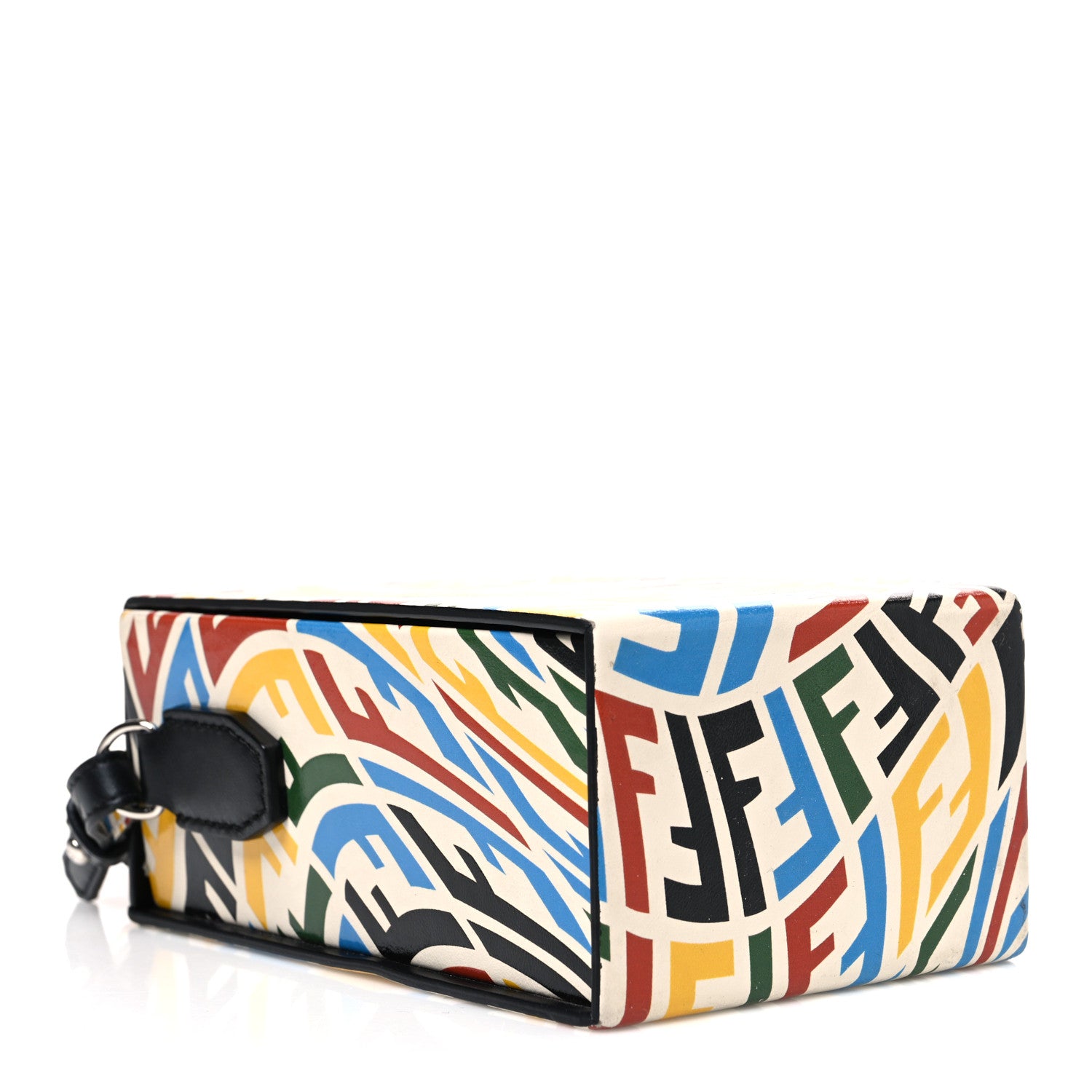 Fendi X SARAH COLEMAN Vitello Grace Light FF Vertigo Box Bag White Ice Multicolor 4 of 10