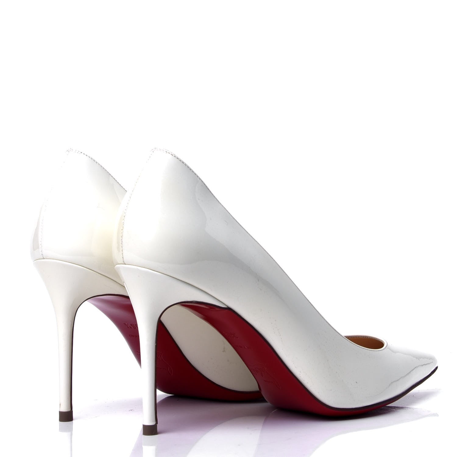 Christian Louboutin Patent Decollete 554 85 Pumps 36.5 White 3 of 6