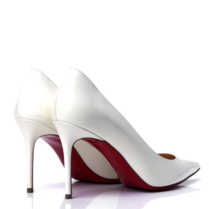 Christian Louboutin Patent Decollete 554 85 Pumps 36.5 White 3 of 6