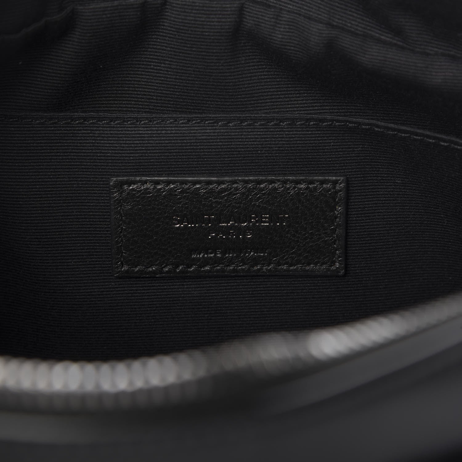 Saint Laurent Calfskin Matelasse Monogram Lou Camera Bag Black 8 of 9