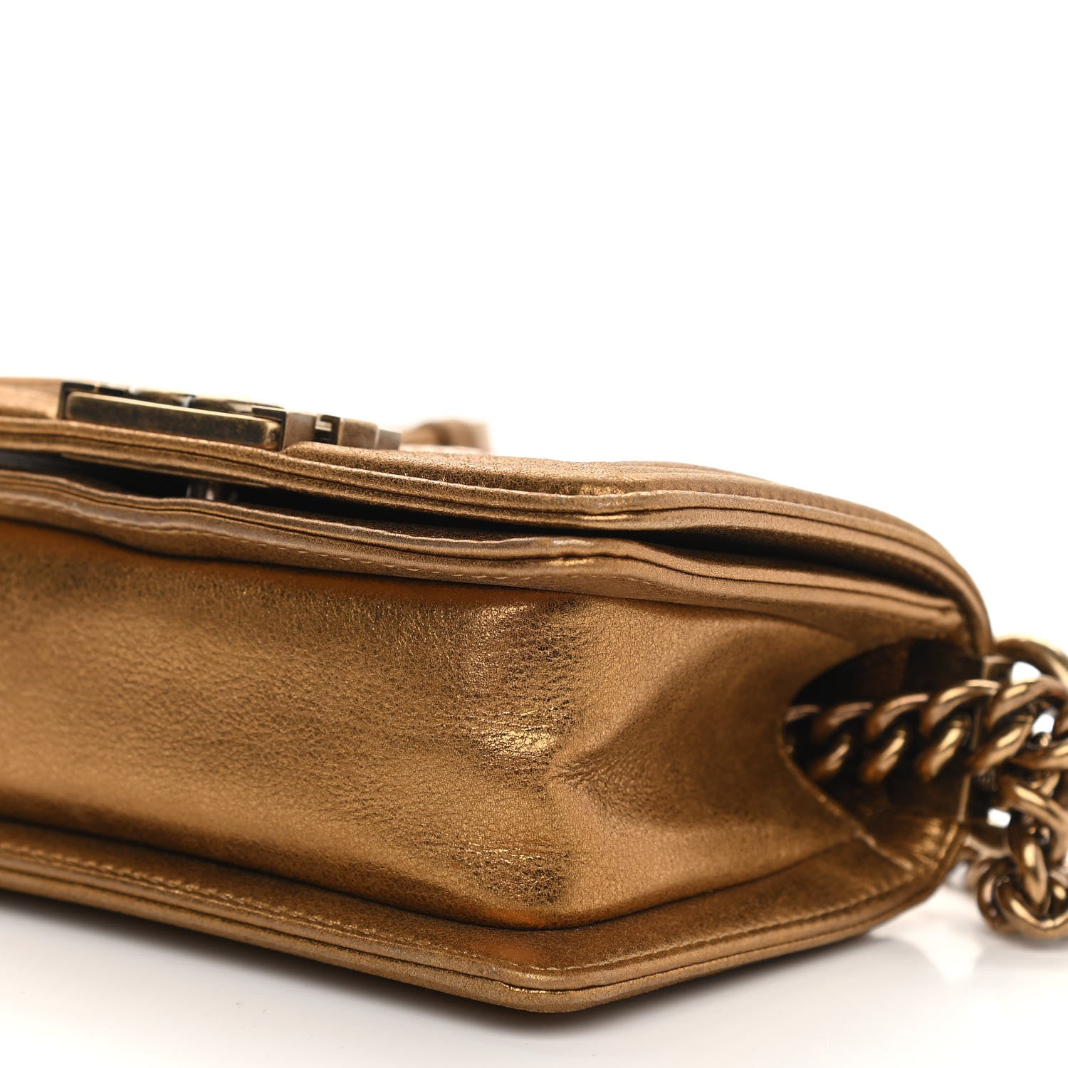 Chanel Galuchat Stingray Mini Boy Flap Gold 9 of 9