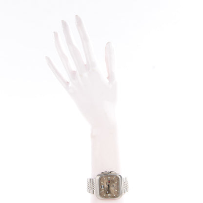 Gucci Stainless Steel 40mm G Coupe Square Quartz Watch Brown 2 of 7