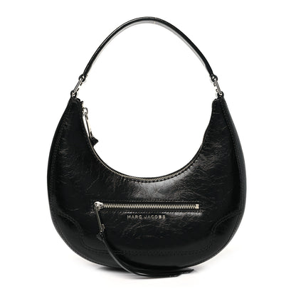 Marc Jacobs Crinkled Calfskin Crusier Crescent Bag Black 1 of 10
