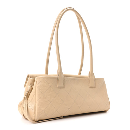Chanel Grained Calfskin Stitched Urban Essentials Small Shopping Bag Beige 3 of 10