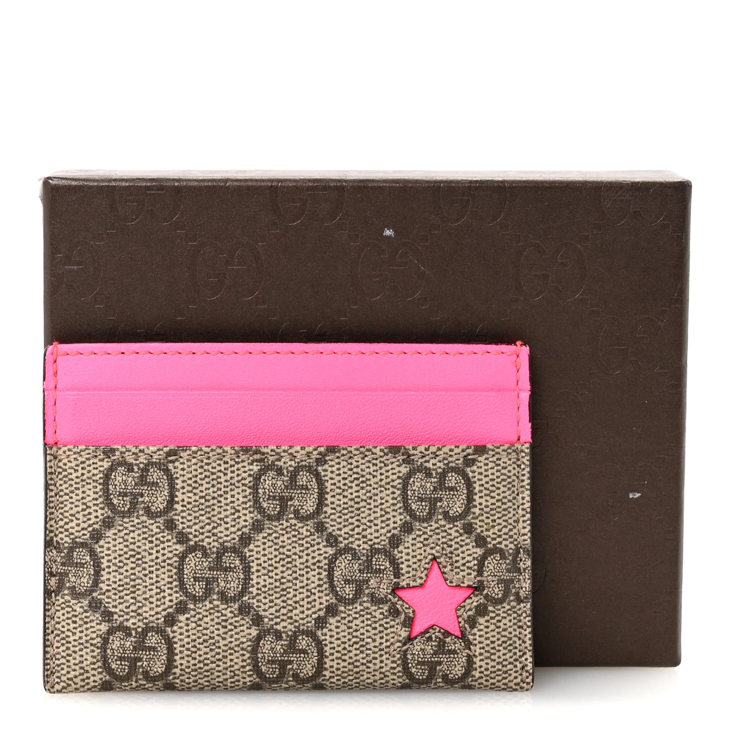 GG Supreme Stars Card Holder Pink